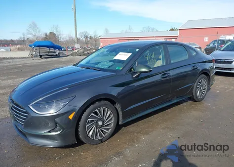 2022 Hyundai Sonata Hybrid Limited z USA, uszkodzony, nr VIN KMHL54JJ9NA051152